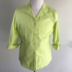 Chico's No-Iron Cotton Shirt  Size 2